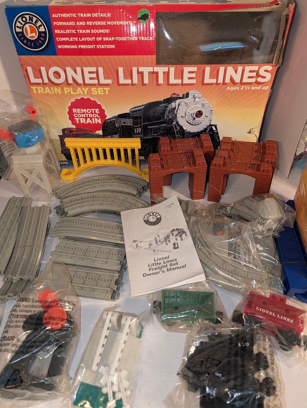 Lionel Little Lines Freight Train Set #7-11370 Remote Control NEW Complete READ
